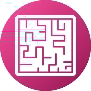 Art Conundrum Icon Style vector