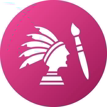 Fine Art Icon Style vector