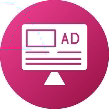 Advertisement Icon Style vector