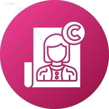 Copyright Icon Style vector