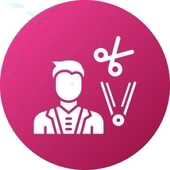 Hair Stylist Male Icon Style vector
