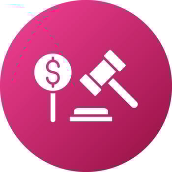 Bid Icon Style vector