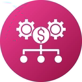 Asset Allocation Icon Style vector