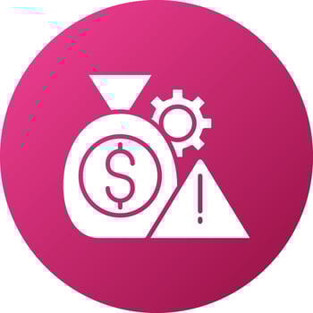 Risk Management Icon Style vector