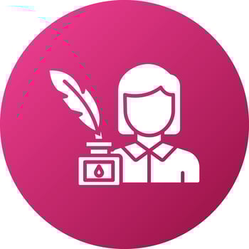 Copywriter Icon Style vector