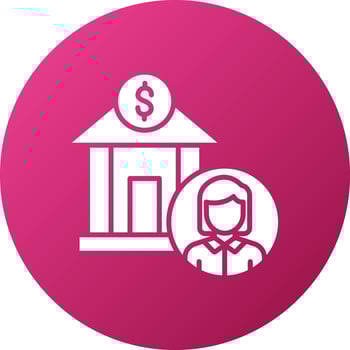 Bank Account Icon Style vector