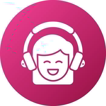 Friendly Customer Service Icon Style vector