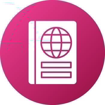 Passport Icon Style vector