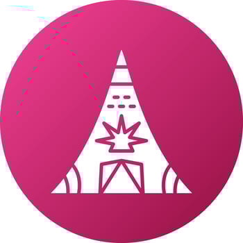 Desert Tipi Icon Style vector