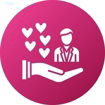 Personalized Care Icon Style vector