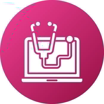 Telemedicine Icon Style vector