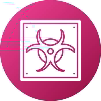 Biohazard Icon Style vector