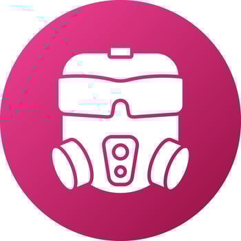 Gas Mask Icon Style vector