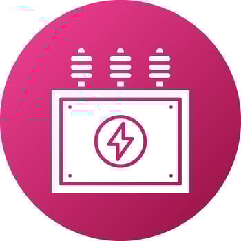 Power Transformer Icon Style vector