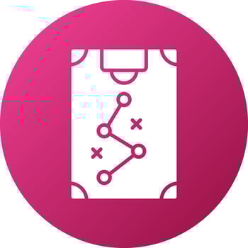 Goal Strategy Icon Style vector