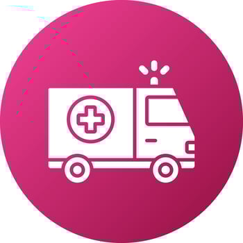Ambulance Icon Style vector