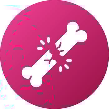 Broken Bone Icon Style vector