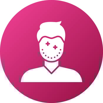 Facial Plastic Surgery Icon Style vector