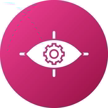 Eye Setting Icon Style vector