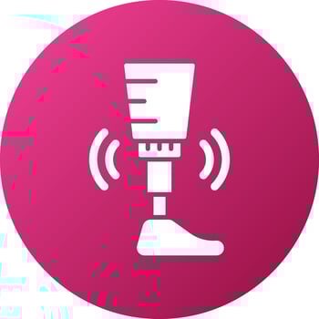 Smart Prosthesis Icon Style vector