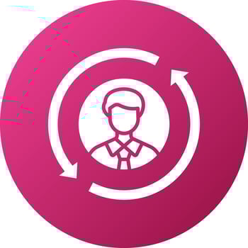Customer Retention Icon Style vector
