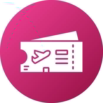 Boarding Pass Icon Style vector