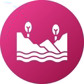 Lake Icon Style vector