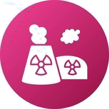 Nuclear Pollution Icon Style vector
