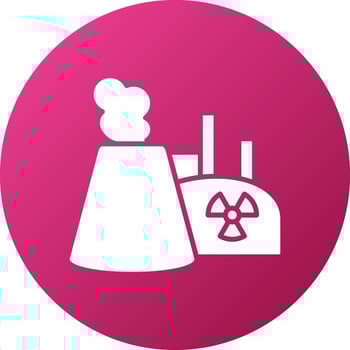 Nuclear Energy Icon Style vector