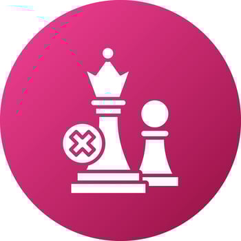 Contra Strategy Icon Style vector