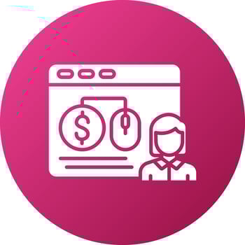 Cost Per Engagement Icon Style vector