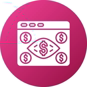Cost Per Mille Icon Style vector