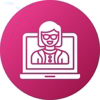 Female Influencer Icon Style vector