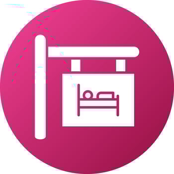 Hotel Sign Icon Style vector