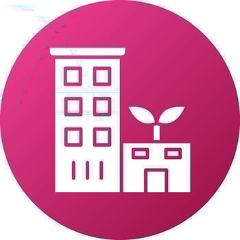 Eco Hotel Icon Style vector