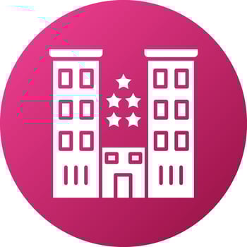 Luxury Hotel Icon Style vector