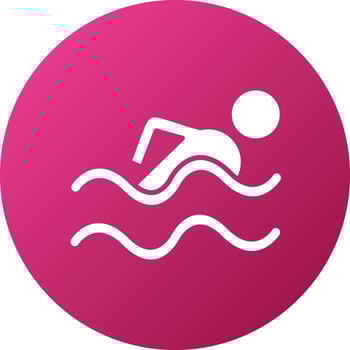 Swimming Pool Icon Style vector