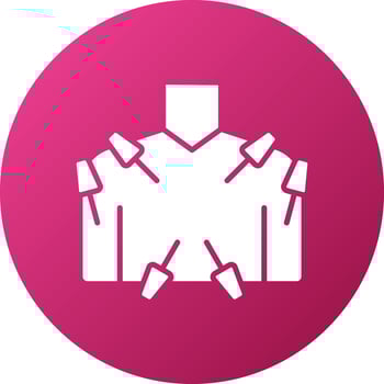 Body Acupuncture Icon Style vector