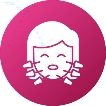 Face Acupuncture Icon Style vector