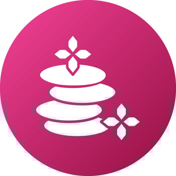 Hot Stone Icon Style vector