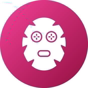 Facial Mask Icon Style vector