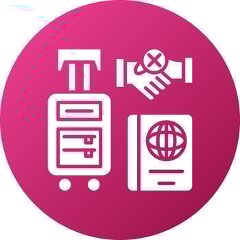 Contactless Travel Icon Style vector