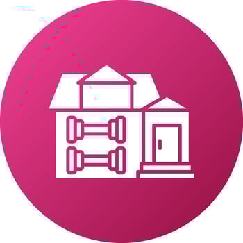 Home Workout Icon Style vector
