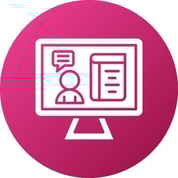 Live Lecture Icon Style vector