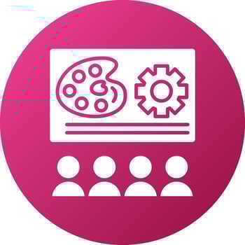 Art Workshops Icon Style vector
