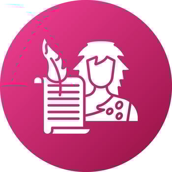 Historian Man Icon Style vector