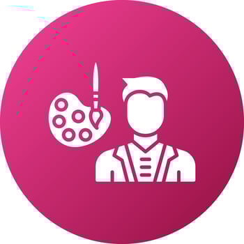 Conservator Male Icon Style vector