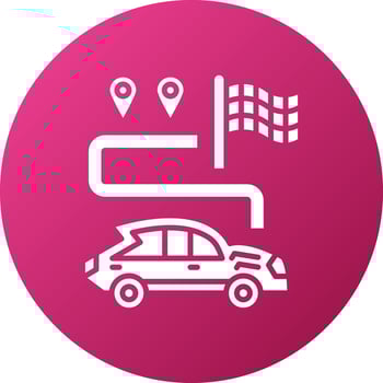 Race Navigation Icon Style vector