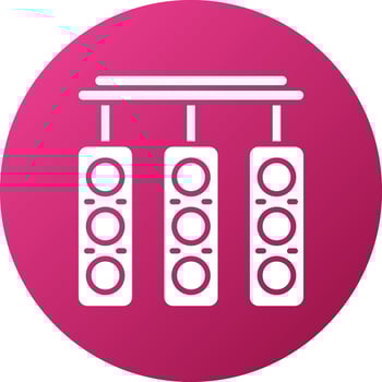 Race Lights Icon Style vector