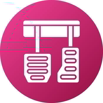 Car Pedal Icon Style vector